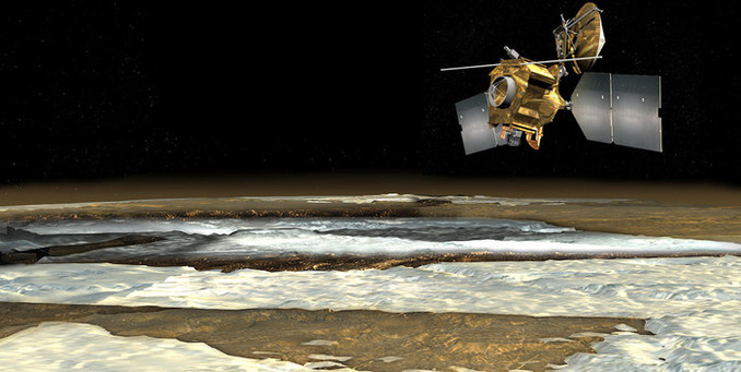 화성 남극 아래에 물이 없다고?